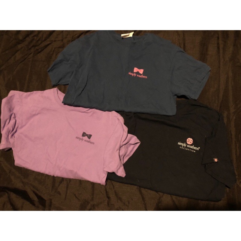 Lot of 3 Simply Southern Tees